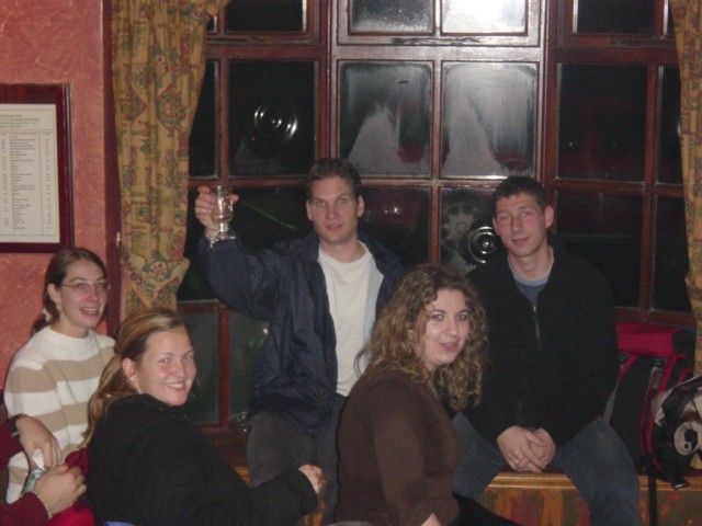 Foreign Hikers in Pub 2